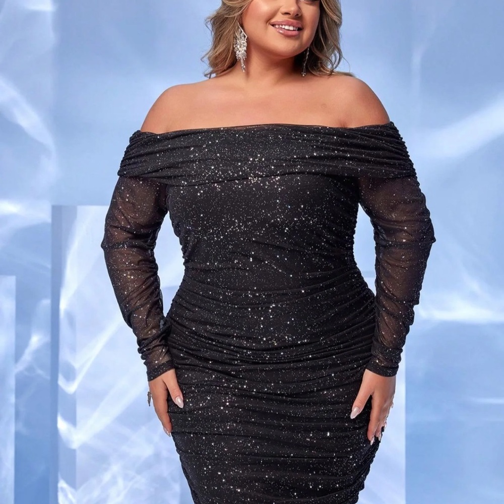 Elegant Black Off-Shoulder Dress